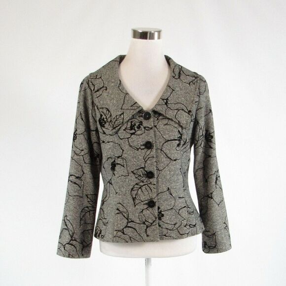 Ivory black DONCASTER blazer jacket 6 - Picture 1 of 8
